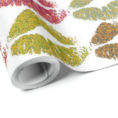 Stilvolle farbenfrohe Lips #38 Geschenkpapier (Rolleneckpunkt)