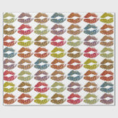 Stilvolle farbenfrohe Lips #38 Geschenkpapier (Flach)
