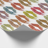 Stilvolle farbenfrohe Lips #38 Geschenkpapier (Ecke)