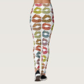 Stilvolle farbenfrohe Lips #38 Leggings (Rückseite)