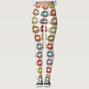Stilvolle farbenfrohe Lips #38 Leggings