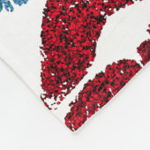 Stilvolle farbenfrohe Lips #39 Fleecedecke (Ecke)