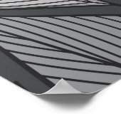 Stilvolle farbige Blätter - nahtlose Muster Poster (Ecke)