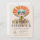 Stilvolle Fashionista Bridal Dusche Einladung (Vorderseite)