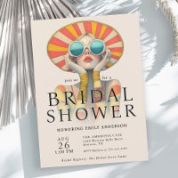 Stilvolle Fashionista Bridal Dusche Einladung