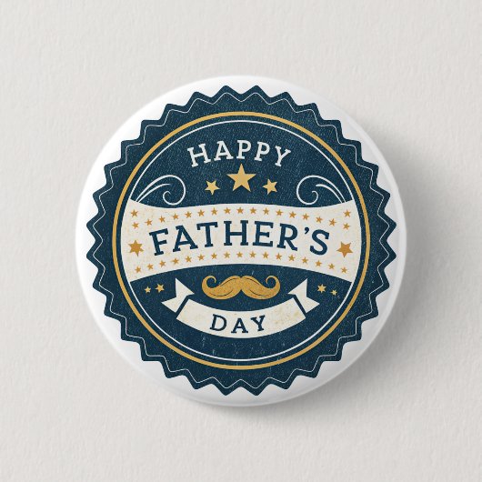 Stilvolle Father's Day Watch - Retro Abzeichen Des Button (Vorderseite)