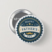 Stilvolle Father's Day Watch - Retro Abzeichen Des Button (Vorne & Hinten)