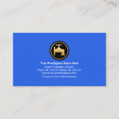 Stilvolle Faucet-Wasserpipeline-Grenze Visitenkarte (Rückseite)