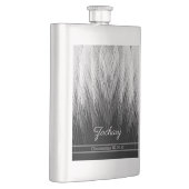 Stilvolle Feathers Mit Monogramm Flachmann (Rechts)