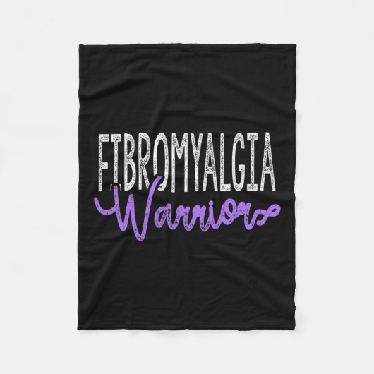 Stilvolle Fibromyalgia Warrior Fleecedecke (Vorderseite)