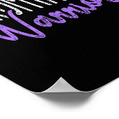 Stilvolle Fibromyalgia Warrior Poster (Ecke)