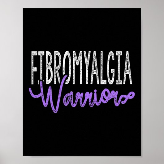 Stilvolle Fibromyalgia Warrior Poster (Vorne)