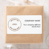 Stilvolle Firmenlogo-Rücksendeadresse (Insitu)