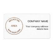 Stilvolle Firmenlogo-Rücksendeadresse (Vorne)