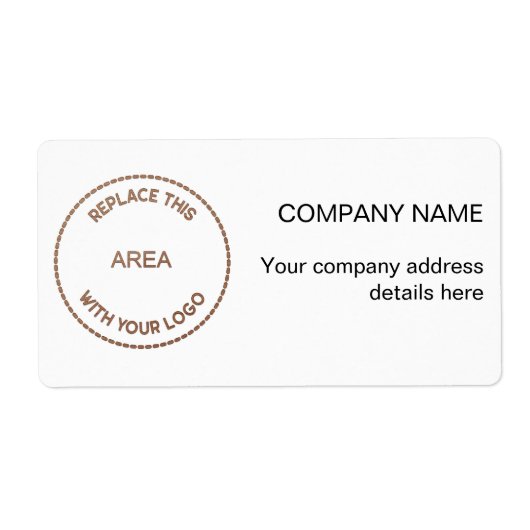 Stilvolle Firmenlogo-Rücksendeadresse (Vorne)