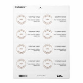 Stilvolle Firmenlogo-Rücksendeadresse (Vorne)