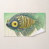 Stilvolle Fischkunst Badhandtuch Set (Handtuch)