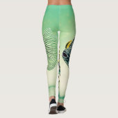 Stilvolle Fischkunst Leggings (Rückseite)