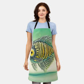 Stilvolle Fischkunst Schürze (Getragen)