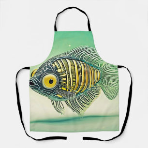 Stilvolle Fischkunst Schürze