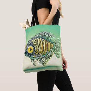 Stilvolle Fischkunst Tasche