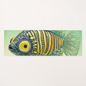 Stilvolle Fischkunst Yogamatte (Vorderseite (Horizontal))
