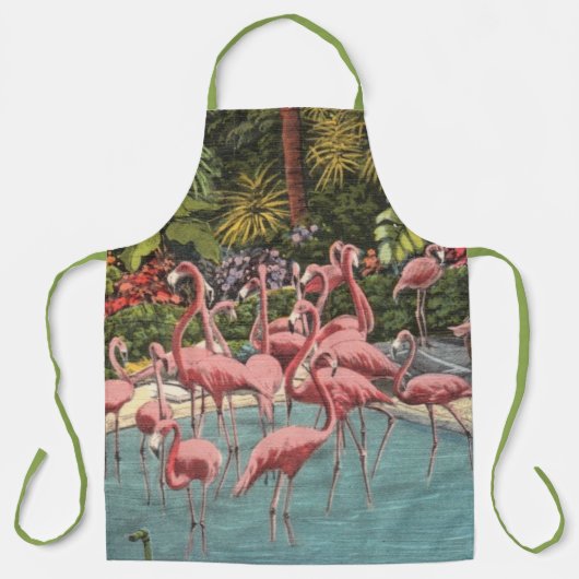 Stilvolle Flamingos Schürze (Vorderseite)