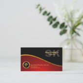 Stilvolle Fleck-Goldwellen-elegantes Visitenkarte (Stehend Vorderseite)