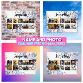 Stilvolle Floral Beste Mama je Foto Collage