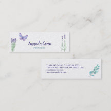 Stilvolle Floral Butterfly Business Card