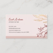 Stilvolle florale Anwaltsanwältin auf dem Rechtswe Visitenkarte (Vorderseite)