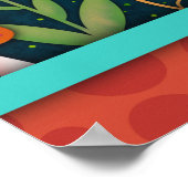 Stilvolle florale Inspiration machen heute Phantas Poster (Ecke)