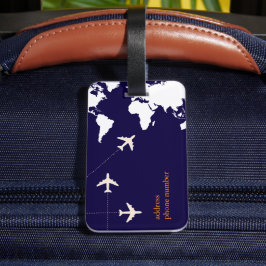 Stilvolle Flugreise Gepäckanhänger