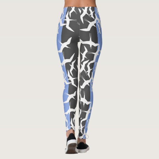 Stilvolle Flying Bird Power Leggings (Rückseite)