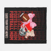 Stilvolle FOOTBALL MAMA Coquette Fleecedecke (Vorderseite (Horizontal))