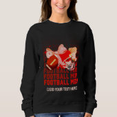 Stilvolle FOOTBALL MAMA Coquette Sweatshirt (Vorderseite)