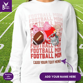 Stilvolle FOOTBALL MAMA Coquette Sweatshirt