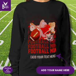 Stilvolle FOOTBALL MAMA Coquette Sweatshirt
