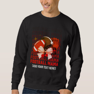 Stilvolle FOOTBALL MAMA Coquette Sweatshirt