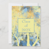 Stilvolle Forest Sunset Party Einladung (Rückseite)