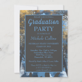 Stilvolle Forest Sunset Party Einladung