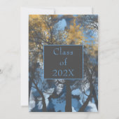 Stilvolle Forest Sunset Party Einladung (Rückseite)