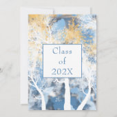 Stilvolle Forest Sunset Party Einladung (Rückseite)