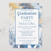 Stilvolle Forest Sunset Party Einladung (Vorne/Hinten)