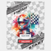 Stilvolle Formel-1-Geschenk für den Boy-Racing Fleecedecke (Vorderseite)