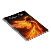 Stilvolle Forst Fee niedlich Feuer leuchtende Prin Notizblock (Rechte Seite)