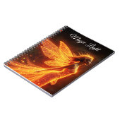 Stilvolle Forst Fee niedlich Feuer leuchtende Prin Notizblock (Linke Seite)