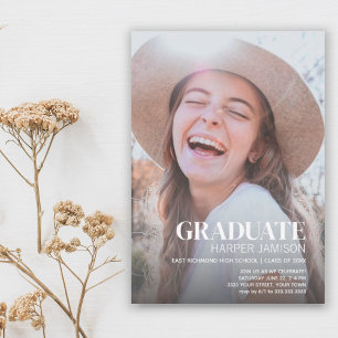 Stilvolle Foto 2023 Graduation Party Einladung