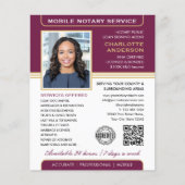 Stilvolle Foto für mobile Notare Service Plum Gold Flyer (Vorne)
