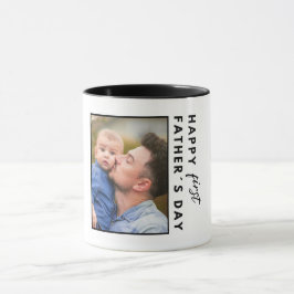 "Stilvolle Foto-Karte des Vaters" Tasse